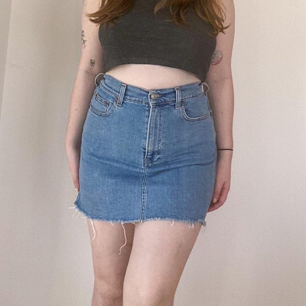 Brandy Melville Juliette Denim Mini Skirt